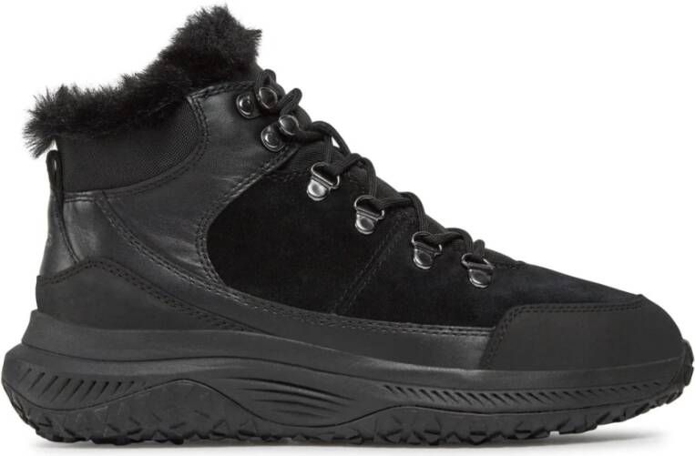 Geox Zwarte Grip Booties Black Dames