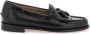 G.h. Bass & Co. Geborsteld Leren Esther Kiltie Loafers Black Dames - Thumbnail 1