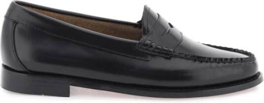 G.h. Bass & Co. Handgemaakte Leren Penny Loafers Black Dames