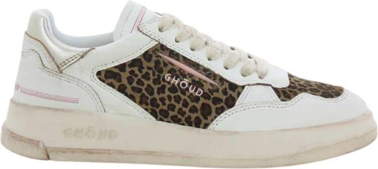 Ghoud Bruine Damesschoenen Lage Top White Dames