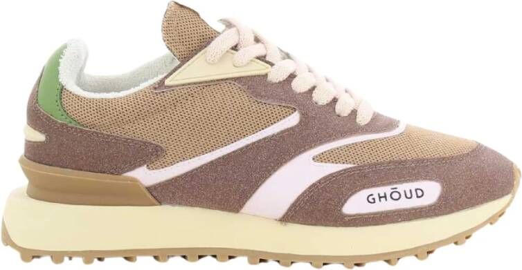 Ghoud Cognac Lage Sneakers Rush One Multicolor Dames