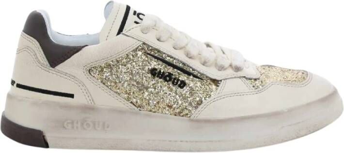 Ghoud Dames Gouden Sneakers Geborsteld Laag Gray Dames