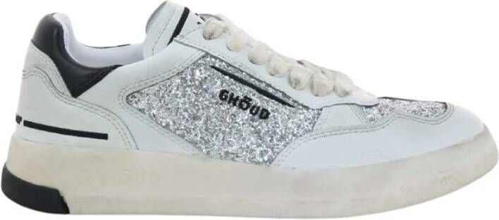 Ghoud Dames Sneakers Zilver Geborsteld Laag Gray Dames