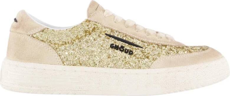 Ghoud Geborstelde Lido Damessneakers Beige Dames