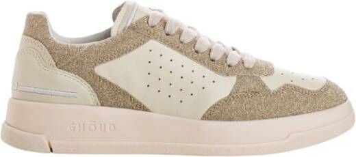 Ghoud Glitter Sneakers voor een Glamoureuze Touch Beige Heren