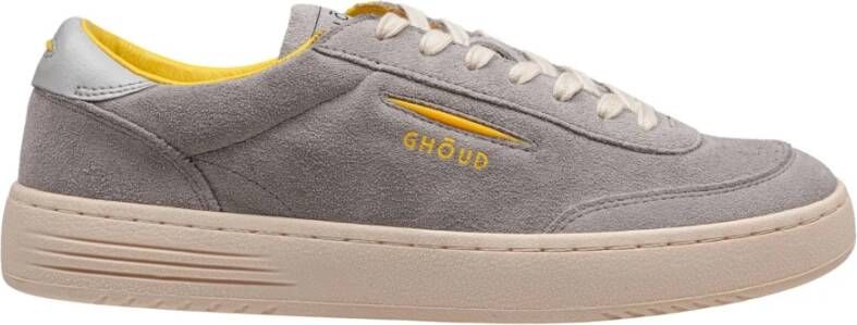 Ghoud Grijze Gele Suède Veterschoenen Gray Heren