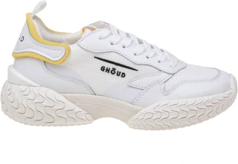 Ghoud Kleurrijke Leren en Stoffen Sneakers White Dames