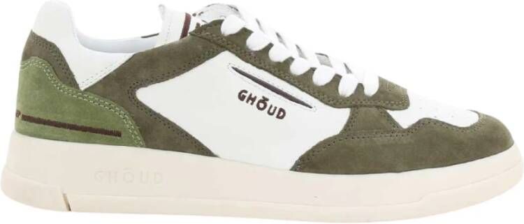 Ghoud Lage Herensneakers in Khaki Green Heren