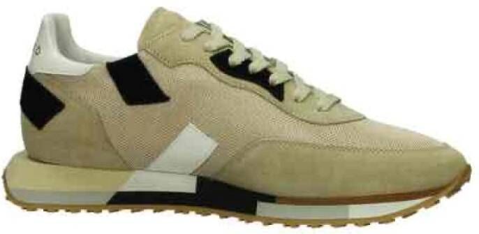 Ghoud Stijlvolle Mesh Spiegel Sneakers voor Mannen Beige Heren