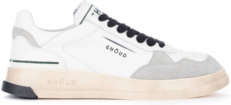 Ghoud Witte Leren Sneakers Ls02 White Heren