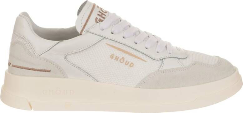 Ghoud Lage Mesh Suede Damessneakers White Dames