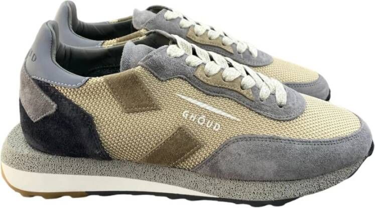 Ghoud Stijlvolle Tricolor Low Man Sneakers Gray Heren