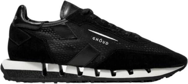 Ghoud Stijlvolle Wire Leat Sneakers voor Mannen Black Heren