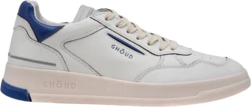 Ghoud Witte Leren Tennisschoenen White Heren