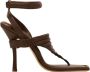 Gia Borghini Bruine stiletto sandalen open teen Brown Dames - Thumbnail 1