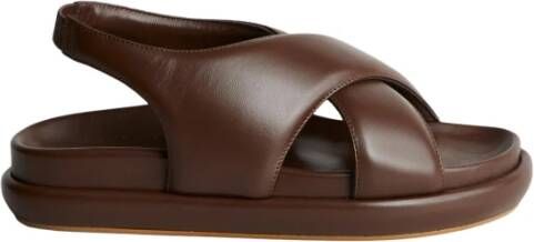 Gia Borghini Flat Sandals Brown Dames