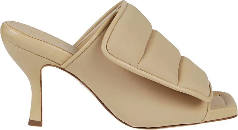 Gia Borghini Heeled Mules Beige Dames