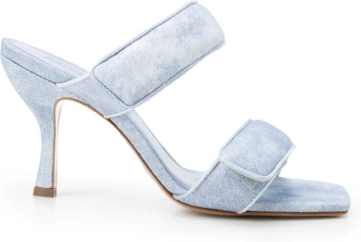 Gia Borghini Heeled Mules Blauw Dames