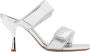 Gia Borghini Metallic Leren Sandalen Aw23 White Dames - Thumbnail 1