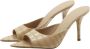 Gia Borghini Open Teen Stiletto Hak Pumps Beige Dames - Thumbnail 1