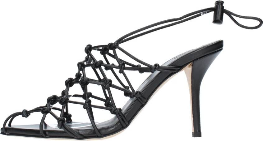 Gia Borghini Smalle Hak Sandalen Black Dames