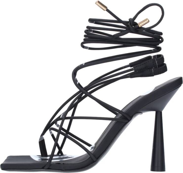 Gia Borghini Sandalen Zwart Black Dames