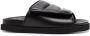 Gia Borghini Zwarte leren casual open flats muilezels Black Dames - Thumbnail 1