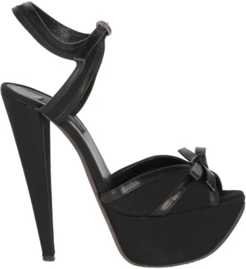 Giambattista Valli Pre-owned Leather heels Black Dames