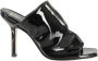 Giampaolo Viozzi Elegante Vernice Hakken Black Dames - Thumbnail 1