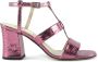 Giampaolo Viozzi Pitone print sandaal Roze Dames - Thumbnail 1