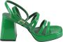 Giampaolo Viozzi Stijlvolle Sandalen voor Vrouwen Green Dames - Thumbnail 1