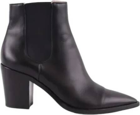 Gianvito Rossi Pre-owned Canvas boots Black Dames