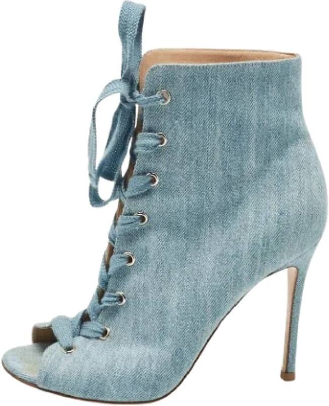 Gianvito Rossi Pre-owned Denim boots Blue Dames