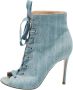 Gianvito Rossi Pre-owned Denim boots Blue Dames - Thumbnail 1