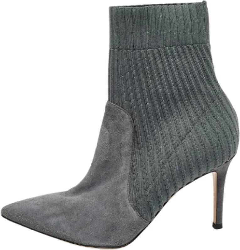 Gianvito Rossi Pre-owned Fabric boots Gray Dames