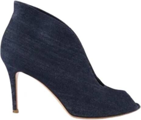 Gianvito Rossi Pre-owned Fabric heels Blue Dames