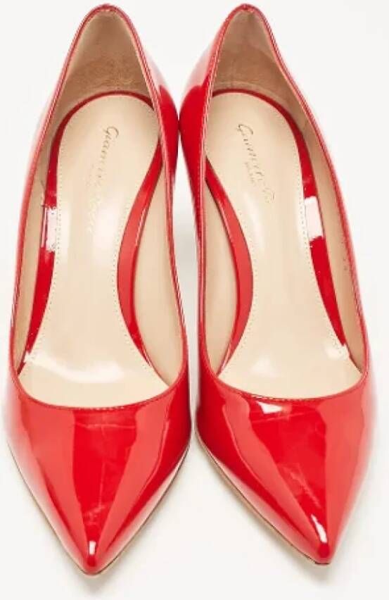 Gianvito Rossi Pre-owned Fabric heels Red Dames