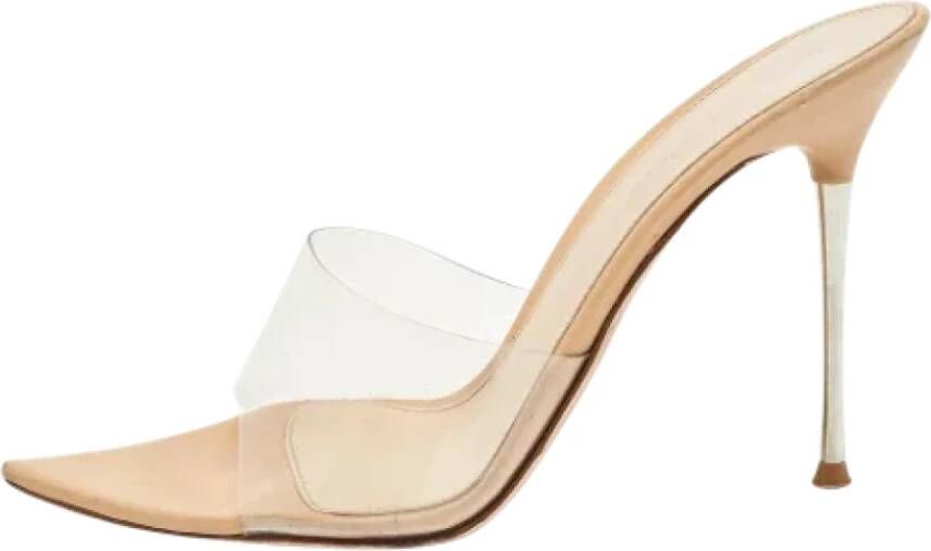 Gianvito Rossi Pre-owned Fabric sandals Beige Dames