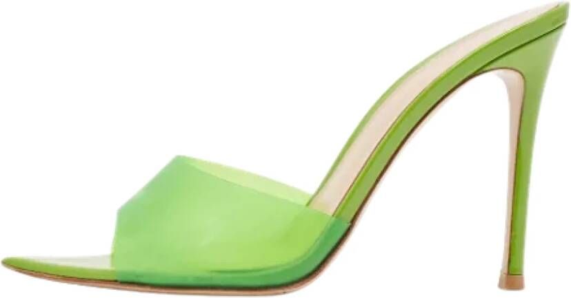 Gianvito Rossi Pre-owned Fabric sandals Green Dames