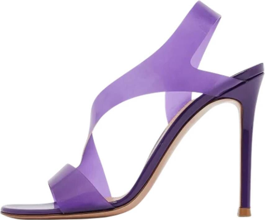 Gianvito Rossi Pre-owned Fabric sandals Purple Dames