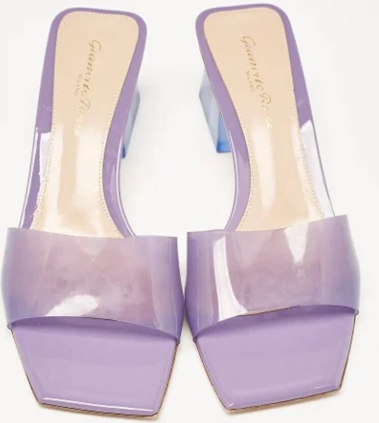 Gianvito Rossi Pre-owned Fabric sandals Purple Dames