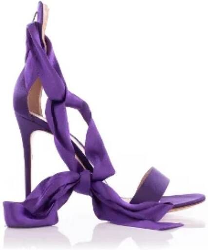 Gianvito Rossi Pre-owned Fabric sandals Purple Dames