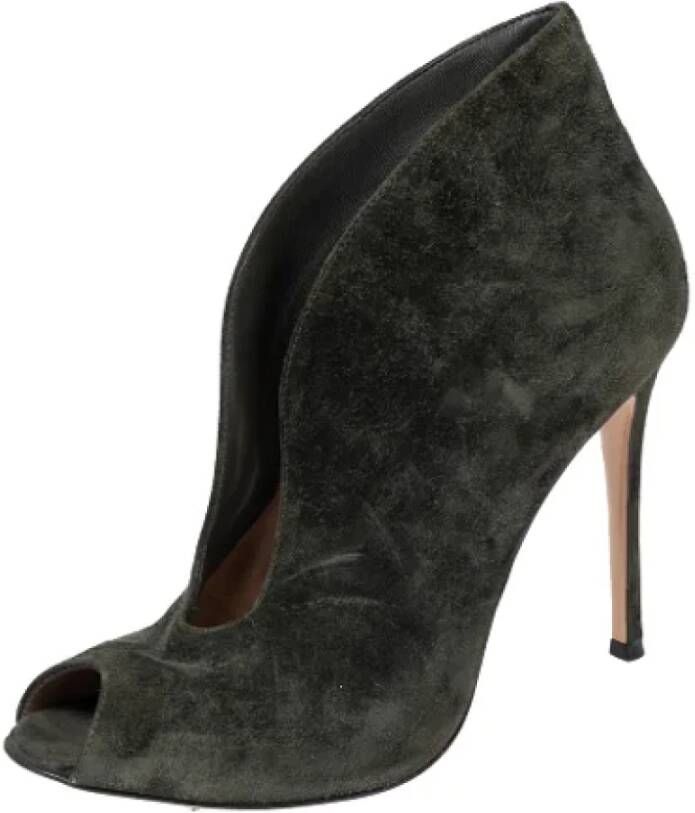 Gianvito Rossi Pre-owned Laarzen Green Dames