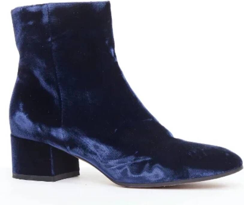 Gianvito Rossi Pre-owned Leather boots Blue Dames