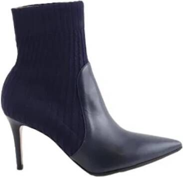 Gianvito Rossi Pre-owned Leather boots Blue Dames