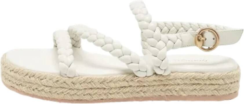 Gianvito Rossi Pre-owned Leather espadrilles White Dames