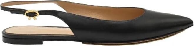 Gianvito Rossi Pre-owned Leather flats Black Dames