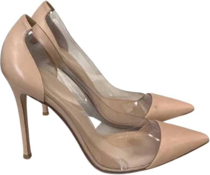 Gianvito Rossi Pre-owned Leather heels Beige Dames