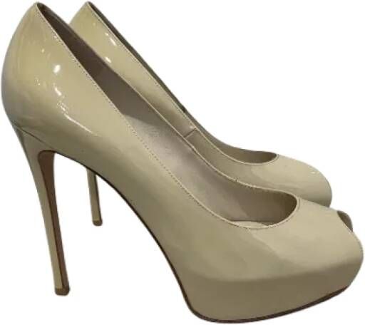 Gianvito Rossi Pre-owned Leather heels Beige Dames