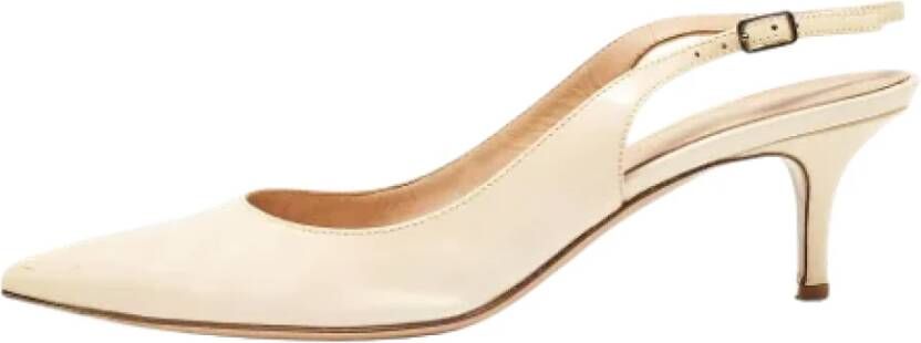 Gianvito Rossi Pre-owned Leather heels Beige Dames